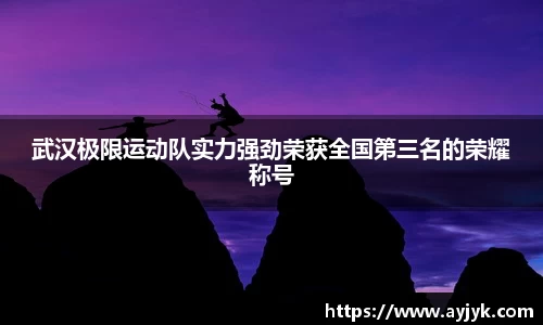 武汉极限运动队实力强劲荣获全国第三名的荣耀称号
